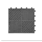 Indoor Outdoor PVC Toilet Tile Floor Splice Anti Slip Interlocking Floor Mat For Bathroom
