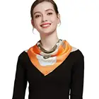 Digital Printed 90*90 Silk Scarves Custom Made In China