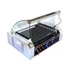 9 Rollers Sausage Grill With Turn Over Door CoverRemovable Hot Dog Roller Grill