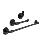 DIY design 3/4"-4" black malleable cast iron pipe fittings floor flange carbon steel pipe nipple decorative pipe fittings