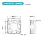 60x60x28mm silence ec centrifugal exhaust fan 220v