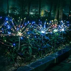 YJN5493 Outdoor Garden Lawn Firework Copper Wire IP65 Solar Led Christmas Decoration String Lights