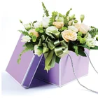 2019 Wholesale high quality custom logo cardboard Upper and lower cover flower gift box