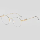 Fashion Korean Anti Blue Round Glasses Sunglasses With Diamond