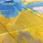 Innovflooring modern plush navy blue area rug silk carpet for home