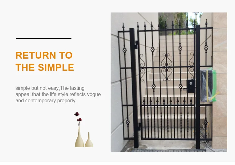 Laser cutting fence fine sanding Aluminum Art lpowder coated all-weather outdoor leisure Gates