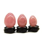 Drilled and Undrilled Vaginal Exercise Jade Rose Quartz Yoni Eggs for Women, 3Size Per Set