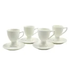 Wholesale custom logo ceramic bone china cup and saucer set turkish cup sets espresso coffee cup and saucer sets.