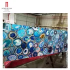 luxury blue lace onyx agate marble stone slab