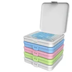 Container Upgrade Version Amazon Hot Selling Mini Size Portable Multi Colors Plastic Storage Case Face Cover Container