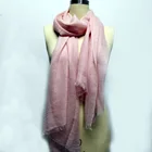 Women Muslim Long Scarves Many Colors Winter Headband Luxury Cashmere Hijab with Tassel