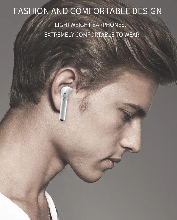 Tws I7S V5.0 A2DP Stereo Earphones Noise Cancelling Blue Tooth Headphone Wireless Earbuds For Amazon - ANKUX.COM
