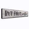 Rustic Distressed Farmhouse Home Wood Coffee Quotes Hanging Wall Art Decor Plaque Sign