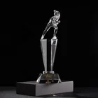 Trophy Customized Sport Shape Figurine Crystal Trophy For Racing Winner Awarding