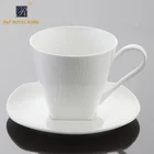 PITO Porcelain Wholesale white Bone China Tea Cups and Saucers
