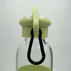 Aluminum Outdoors Thin Round Small S Shape Hook Snap Buckle Black Locking Mini Carabiner Clip Keychain Ring