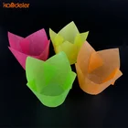Custom size muffin cake baking paper cups tulip cups