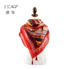 2019 new fashion colorful 180x90 custom logo large satin scarf