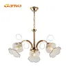 Guangdong french style design gold color iron hanging chandeliers light