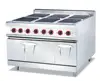 Commercial free-standing electric range with 6-hot plate&oven
