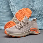 Casual Summer New Flying Woven Breathable Sneakers Mesh Breathable Fashion Soft Sole Casual Shoes For Men