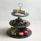 China factory directly supplying slate wedding cake stands