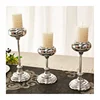 LK20190906-23 Modern silver color metal candle holder set for home wedding party decoration