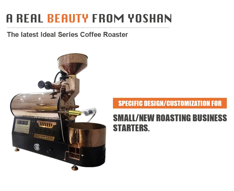Yoshan Professional Probat Smart Small Gas Electric 6Kg 5Kg 3Kg 2Kg 1Kg Coffee Roaster For Home Commercial roasting machine Use
