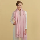 Fashion Custom Design Colorful Solid Cashmere scarf for women