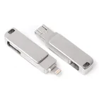 USB Flash Drive Memory Wholesale High Speed OTG 3.0 Metal Usb Flash Drive 16GB 32GB 64GB 128GB Custom Usb Memory Stick