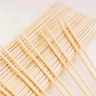 Wholesale 8 Inch Bamboo Marshmallow Roasting Sticks Smooth Wooden Skewers Roaster Barbecue Hot Dog Forks