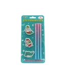 Stationery Set Kids Back to School 2D Animal Shaped Rubber Eraser Pencil Eraser