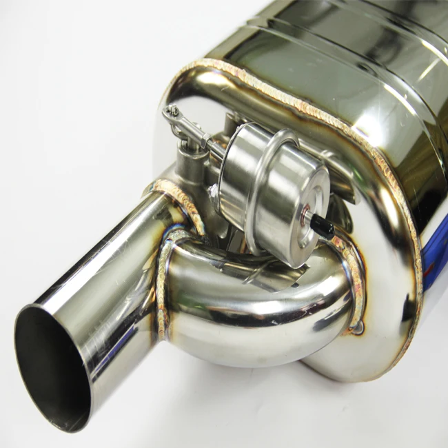 Stainless Steel Exhaust Muffler With Vacuum Exhaust Cutout Control