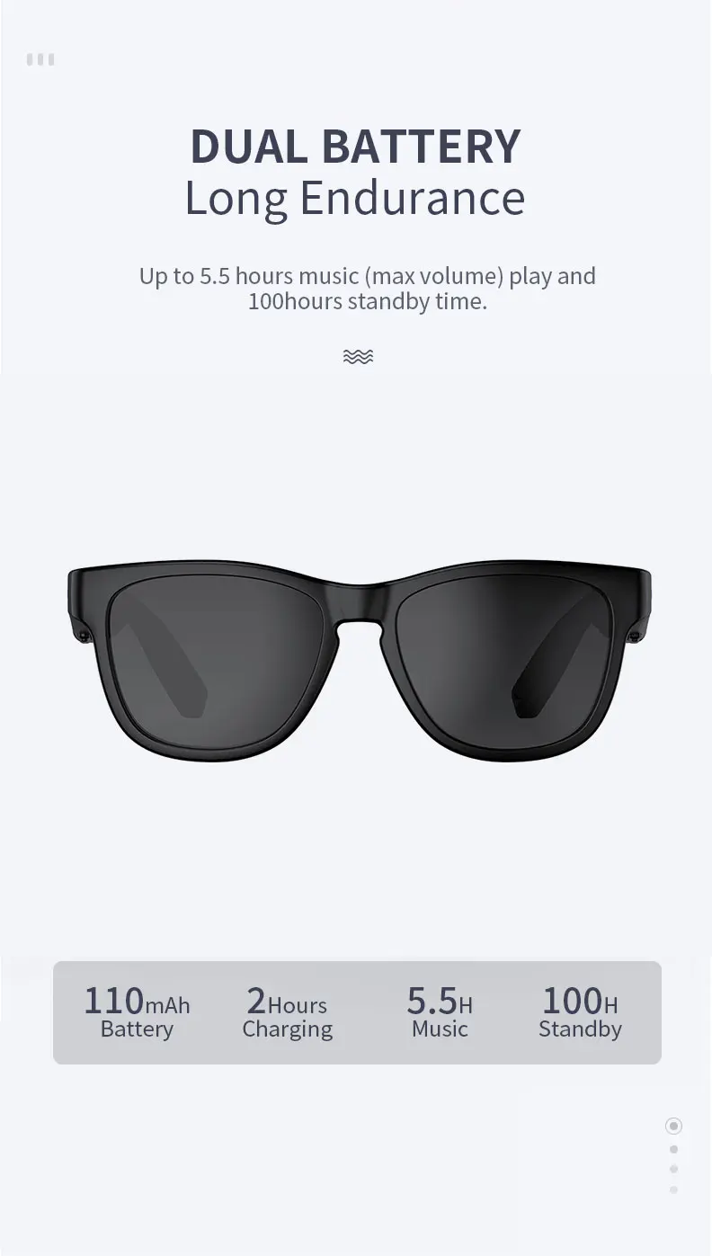 EAS1 bone conduction speaker military headset magic trick tactical sport sunglasses bluetooth 5.0 wireless headphones SALES10 - ANKUX.COM