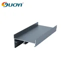 High quality extruded powder coated manufacturer aluminium door and window profile section for sliding window