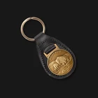 Promotion Fashion Custom 3D Logo Custom leather key chain leather metal