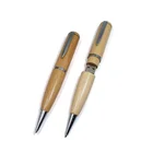 Double Eleven Promotion Twist Wooden Pen Customized Logo USB Fun Ballpen Made In China