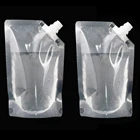 Spout Pouch Bag See Through Plastic Bags Best Price Plastic Stand Up Spout Packaging Drink Pouch Bag With Nozzle