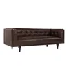 Wholesale classic home furniture leather button tufted upholstered chesterfield sofa