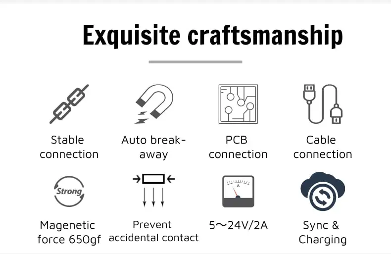 Right Angle Pcb Mount Magnet Usb Pogo Pin Magnetic Charger Connector