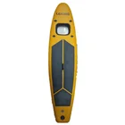 water sport surfing board with clear window yellow inflatable sup stand up paddle board(LK-300-15)
