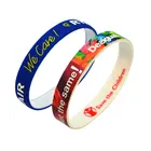Fashion Sport Silicone Wrist Band Customized Printing Pattern Bracelet Rubber