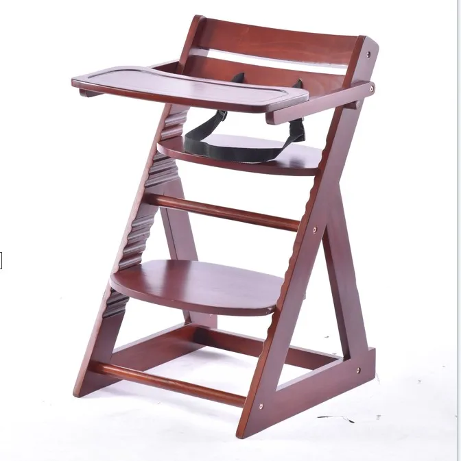 Hot Selling Foldable Baby Dinner Chair Solid Wood High Chair Baby Dinning Feeding