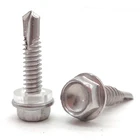 Hexagon Screws Wood Stainless Steel Hexagon Metal Roofing Self Drilling Screws For Wood 2-12 Mm