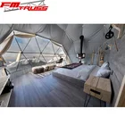 1/3 big clear window dome tents glamping camping tents for resort