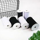 6mm black white 3/4/6/8/10/12/15/20/25/30/40mm high quality flat elastic bands for sewing