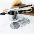 Wholesale Kitchen Accessories professional vegetable manual stainless steel potato ricer press mixer mashers kitchen tools