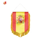 custom made satin bunting pennants sport fan flags hanging banners country bannerette