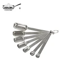 Stocked Measuring Stainless Steel Kitchen Accessories Rectangle Measuring Spoons Stainless Steel Measuring Spoons