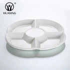 Ceramic Porcelain Compartment Divided Dinner Fruit Dishes Plates